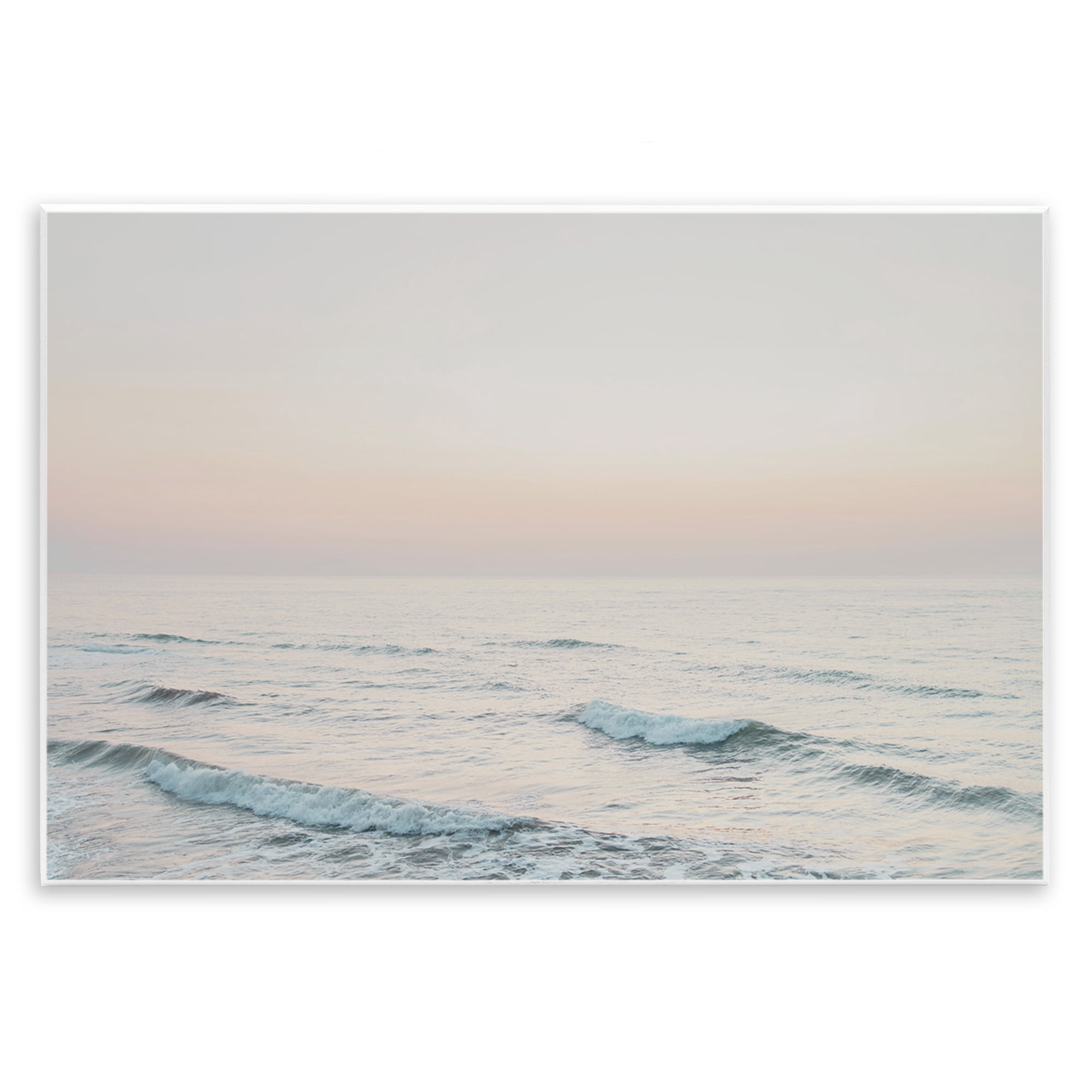 Stupell Industries Rolling Waves At Dawn Coastal Photography Unframed Art Print Wall Art, 19 x 13