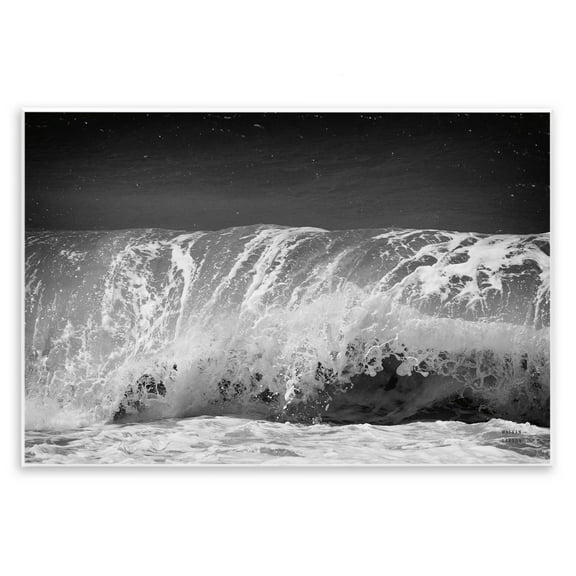 Stupell Industries Rolling Waves Night Sky Landscape Photography Unframed Art Print Wall Art, 15 x 10