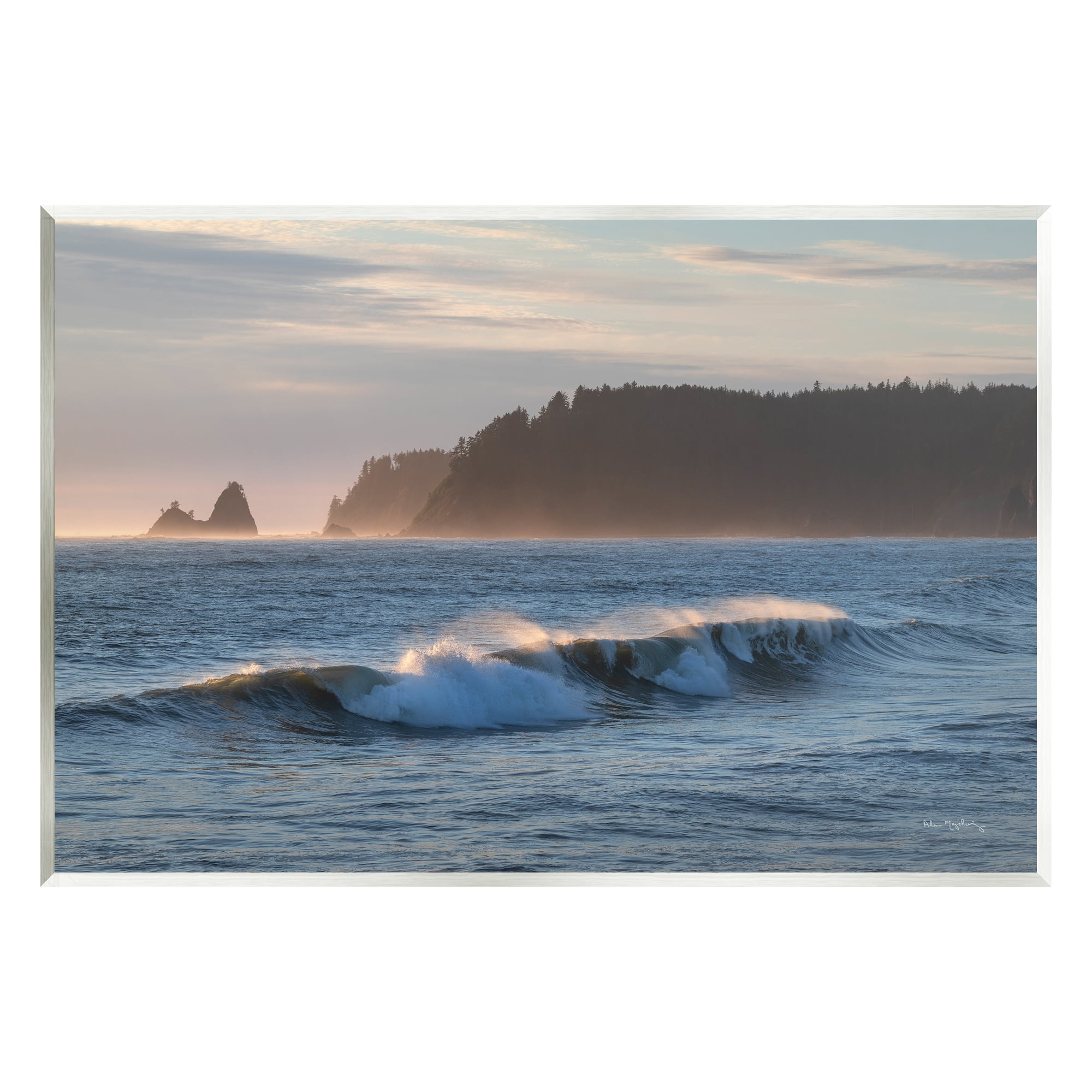 Stupell Industries Rolling Waves Photography Landscape Photography Unframed Art Print Wall Art, 19 x 13