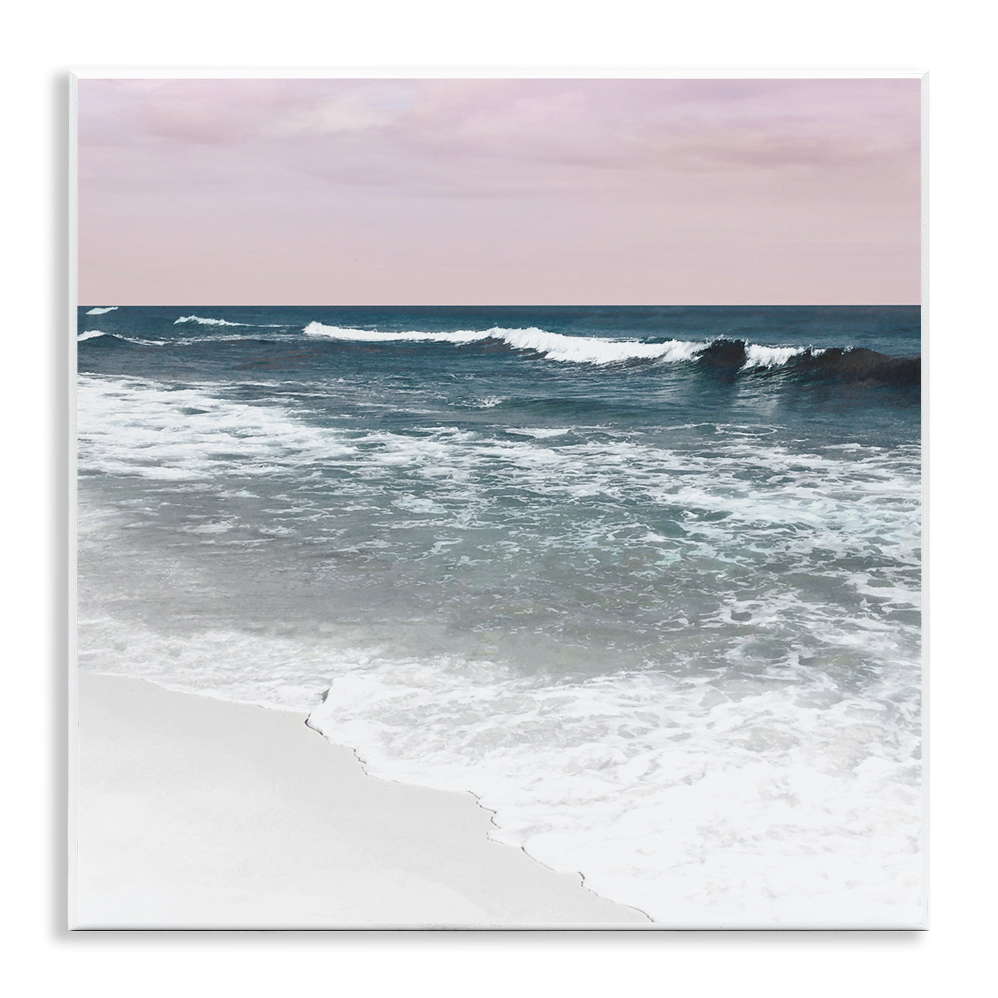 Stupell Industries Rolling Waves Seascape Nautical & Beach Photography Unframed Art Print Wall Art, 12 x 12