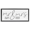 thumbnail image 1 of Stupell Industries Contemporary Romantic Always & Forever Black Floating Frame Canvas Art, 25 x 11, by Marla Rae, 1 of 8