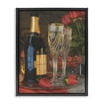 thumbnail image 1 of Stupell Industries Romantic Champagne Pair Food & Beverage Painting Black Floater Framed Art Print Wall Art, 25 x 31, 1 of 10