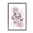 thumbnail image 1 of Stupell Industries Art Deco Romantic Coffee & Butterflies Gray Floating Frame Canvas Art, 21 x 31, by Martina Pavlova, 1 of 8