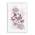 thumbnail image 1 of Stupell Industries Art Deco Romantic Coffee & Butterflies White Framed Giclee Art, 16 x 24, by Martina Pavlova, 1 of 8