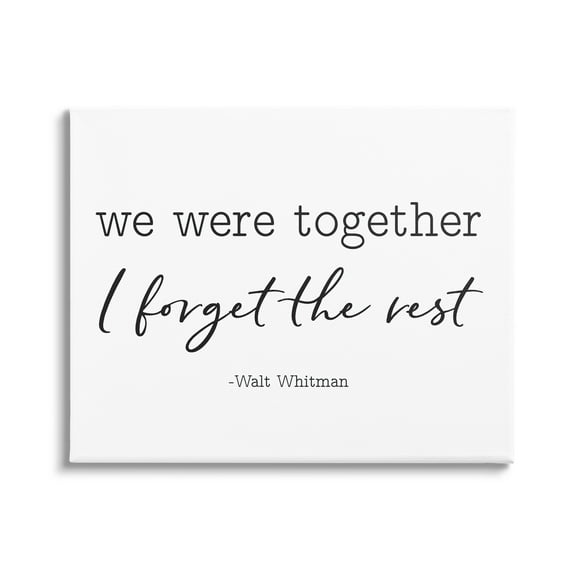 Stupell Industries Romantic Couple Quote Casual Typography Design Graphic Art Gallery Wrapped Canvas Print Wall Art, Design by Lettered and Lined