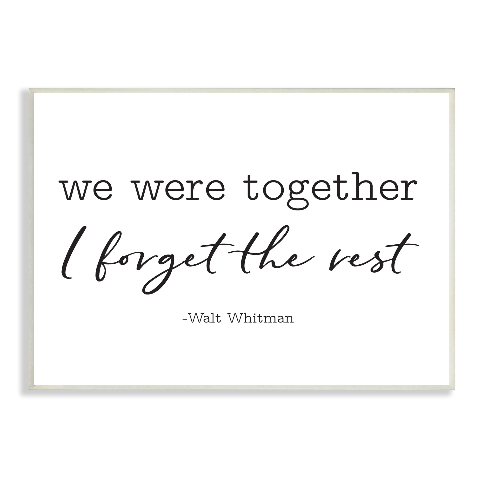Stupell Industries Romantic Couple Quote Casual Typography Design Graphic Art Unframed Art Print Wall Art, Design by Lettered and Lined