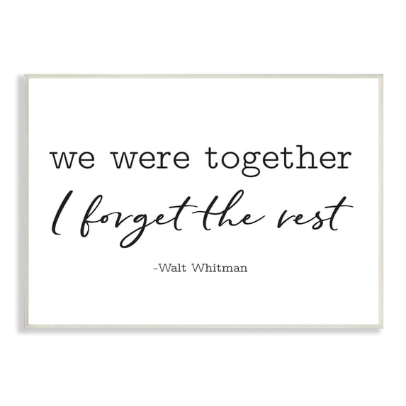 Stupell Industries Romantic Couple Quote Casual Typography Design Graphic Art Unframed Art Print Wall Art, Design by Lettered and Lined