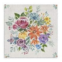 Stupell Industries Romantic Floral Motif Floral Painting Wrapped Canvas Canvas Art Print Wall Art, 17 x 17