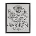 thumbnail image 1 of Stupell Industries Romantic Garden Phrase Plants & Flowers Painting Black Floater Framed Canvas Art Print Wall Art, 25 x 31, 1 of 10