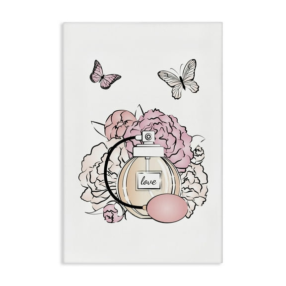 Stupell Industries Romantic Glam Scene Animals & Insects Painting Gallery Wrapped Canvas Art Print Wall Art, 16 x 24