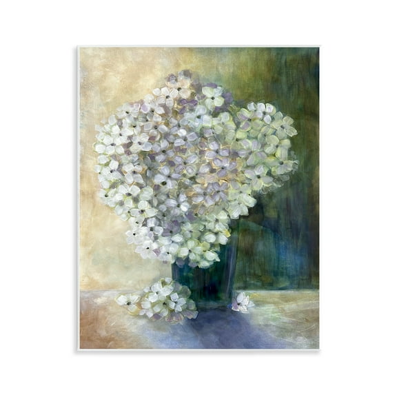 Stupell Industries Romantic Hydrangea Blooms Botanical & Floral Painting Unframed Art Print Wall Art, 11 x 14