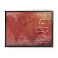 thumbnail image 1 of Stupell Industries Romantic Love Quote Red Heart Design Typography Framed Wall Art, 14 x 11, Design by Amy Brinkman, 1 of 5