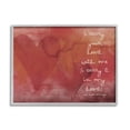 thumbnail image 1 of Stupell Industries Romantic Love Quote Red Heart Design Typography Framed Wall Art, 30 x 24, Design by Amy Brinkman, 1 of 5