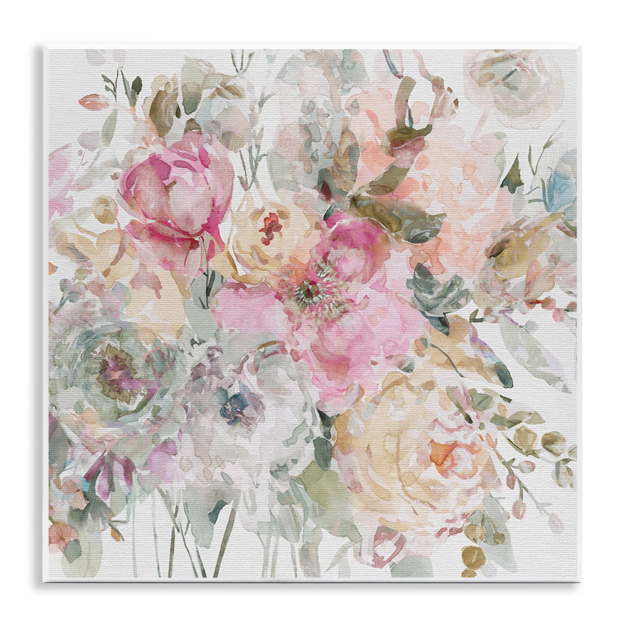 Stupell Industries Romantic Pastel Petals Wall Plaque Art, design by Carol Robinson