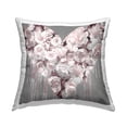 thumbnail image 1 of Stupell Industries Romantic Pink Roses Urban Drip Heart Shape Design by Lindsay Rodgers Throw Pillow, 1 of 6