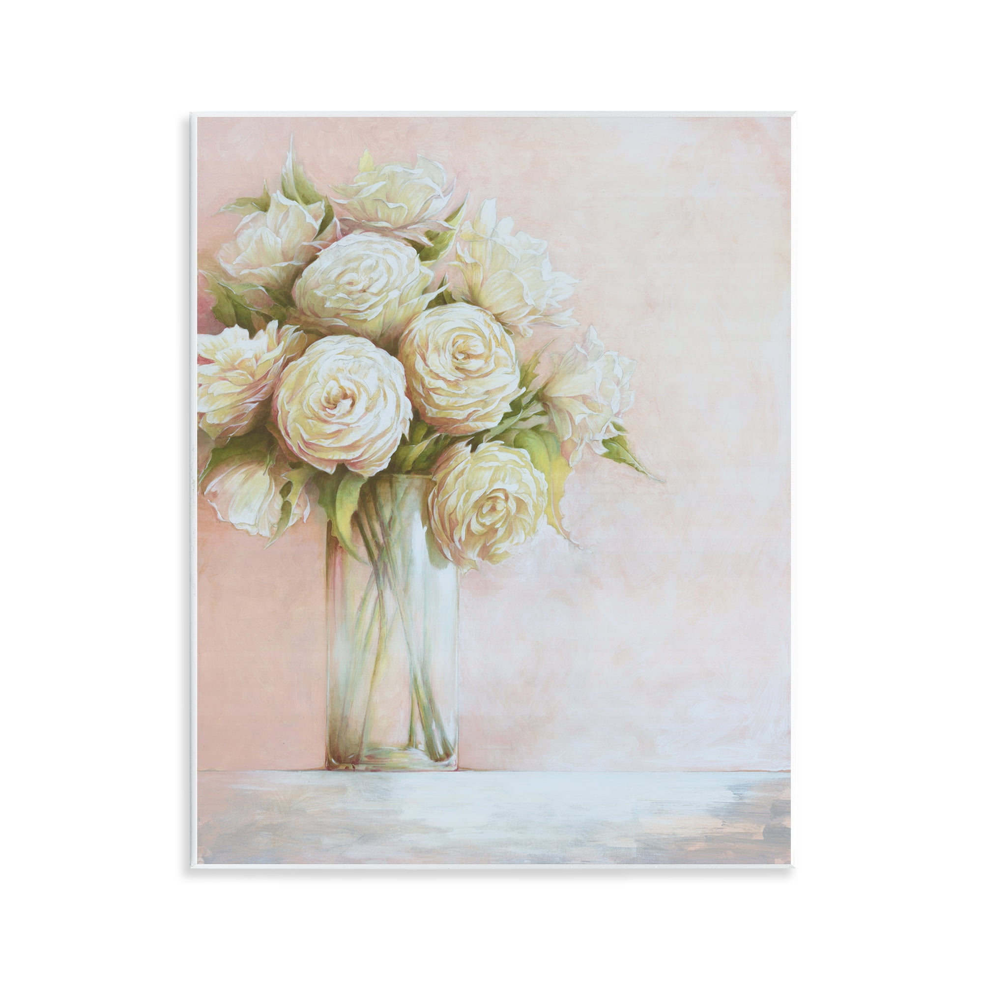 Stupell Industries Romantic Roses Bouquet Botanical & Floral Painting Unframed Art Print Wall Art, 11 x 14
