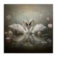 thumbnail image 1 of Stupell Industries Romantic Swans in Floral Pond Animals Painting Wrapped Canvas Canvas Art Print Wall Art, 24 x 24, 1 of 7