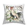 thumbnail image 1 of Stupell Industries Roosters Farm Fresh Produce Square Decorative Printed Throw Pillow, 18 x 18, 1 of 4