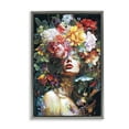 thumbnail image 1 of Stupell Industries Rose Bedecked Woman Plants & Flowers Painting Gray Floater Framed Canvas Art Print Wall Art, 21 x 31, 1 of 10