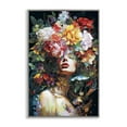 thumbnail image 1 of Stupell Industries Rose Bedecked Woman Plants & Flowers Painting Gray Framed Art Print Wall Art, 20 x 30, 1 of 2