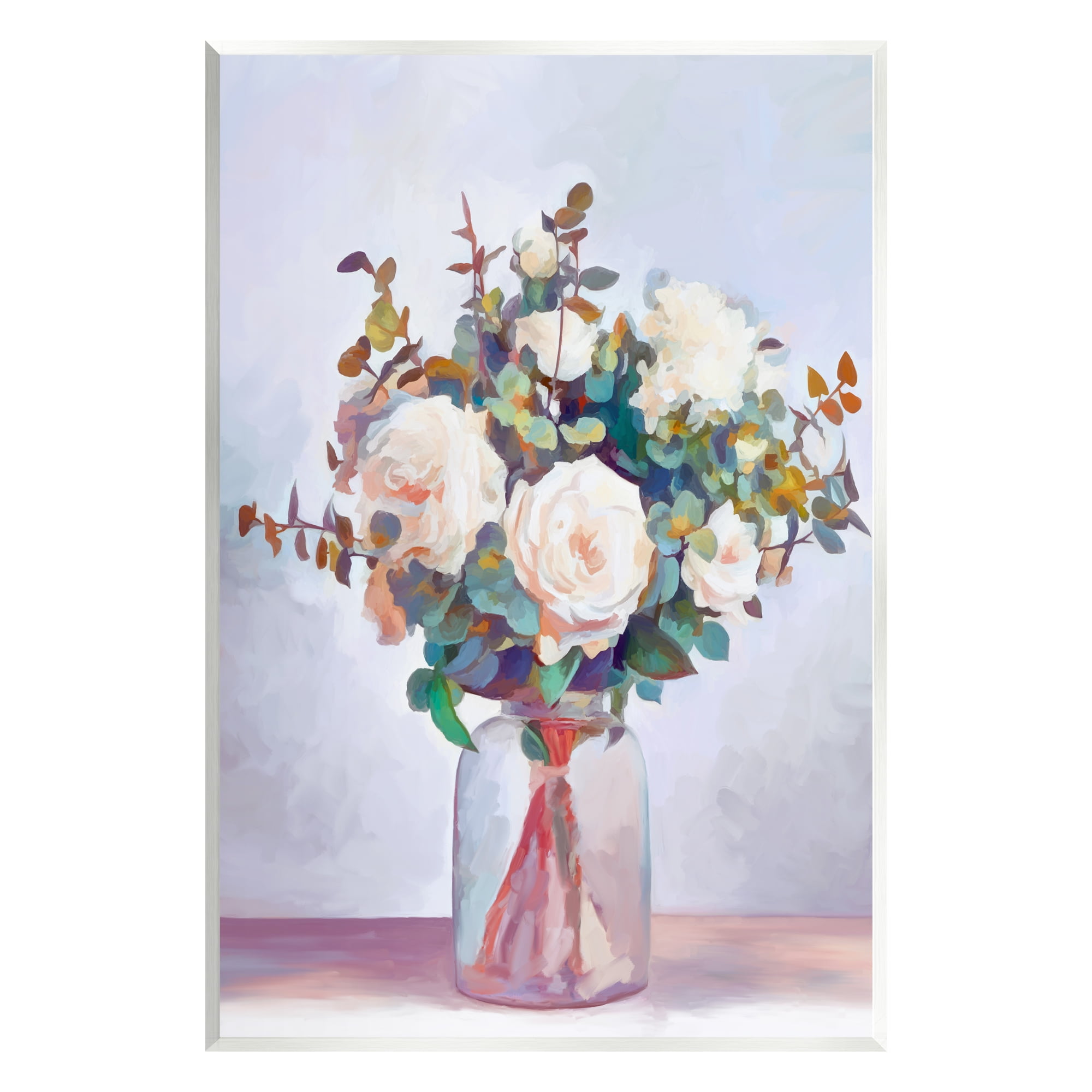 Stupell Industries Rose Bouquet Painting Botanical & Floral Painting Unframed Art Print Wall Art, 13 x 19