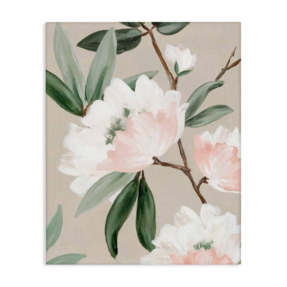 Stupell Industries Rose Elegance Foliage Canvas Wall Art design by Alex Black, 20 x 16