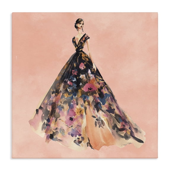 Stupell Industries Art Deco Rose Gold Night Canvas Art, 30 x 30, by Svetlana Aleynikova