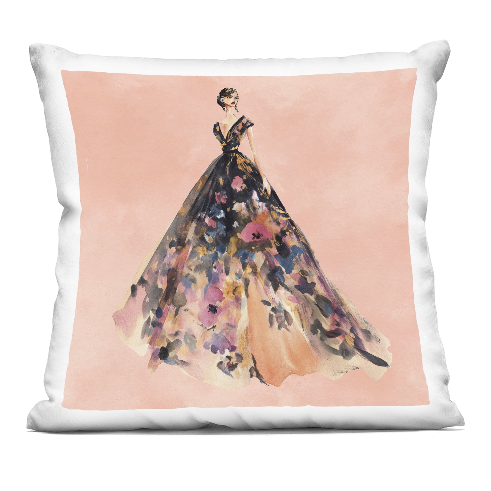 Stupell Industries Rose Gold Night Decorative Printed Throw Pillow, design by Svetlana Aleynikova, 18 x 7 x 18