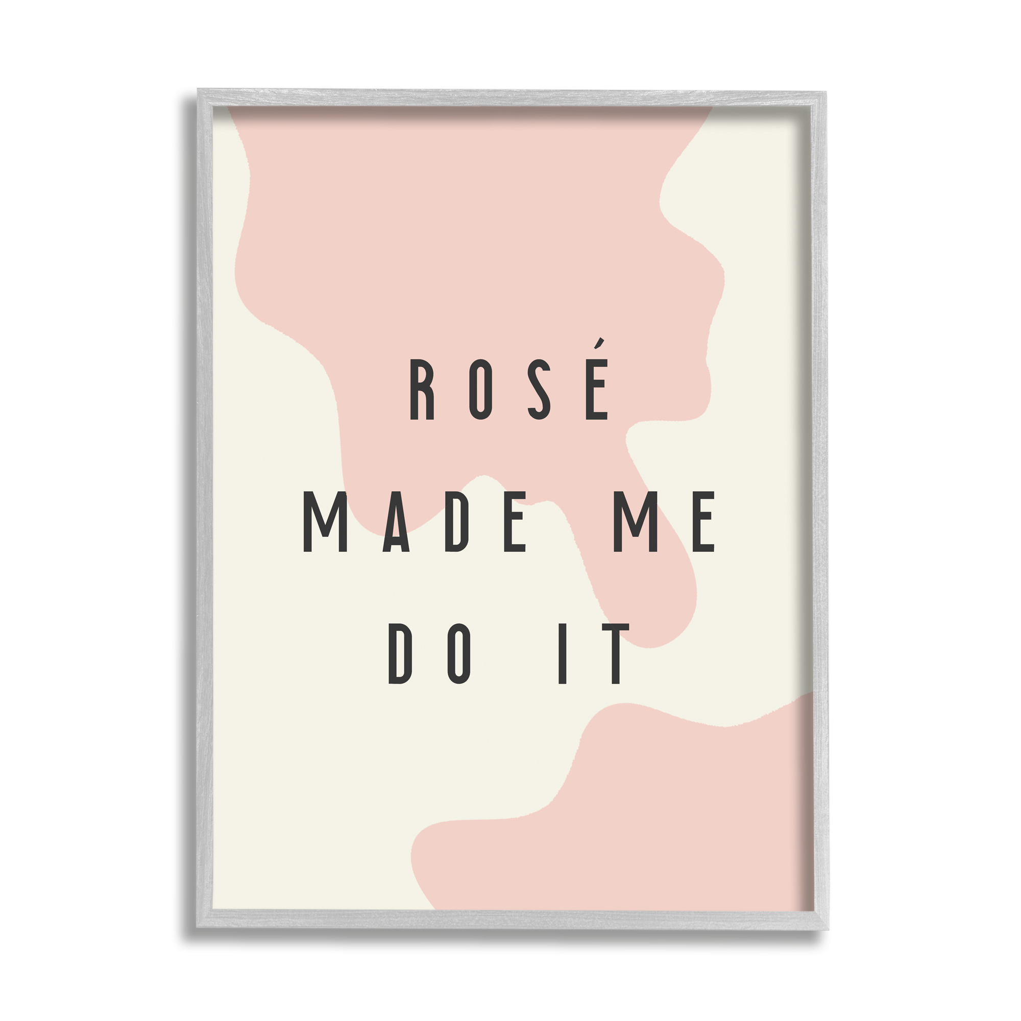 Stupell Industries Rose Made Me Do It Wine Pink Pattern, 11 x 14, Design by Daphne Polselli