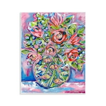 Stupell Industries Roses & Goldfish Vase Botanical & Floral Painting Unframed Art Print Wall Art, 11 x 14