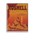 thumbnail image 1 of Stupell Industries Roswell New Mexico Desert UFO Travel & Places Painting Gray Framed Art Print Wall Art, 1 of 5