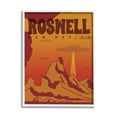 thumbnail image 1 of Stupell Industries Roswell New Mexico Desert UFO Travel & Places Painting White Framed Art Print Wall Art, 1 of 5