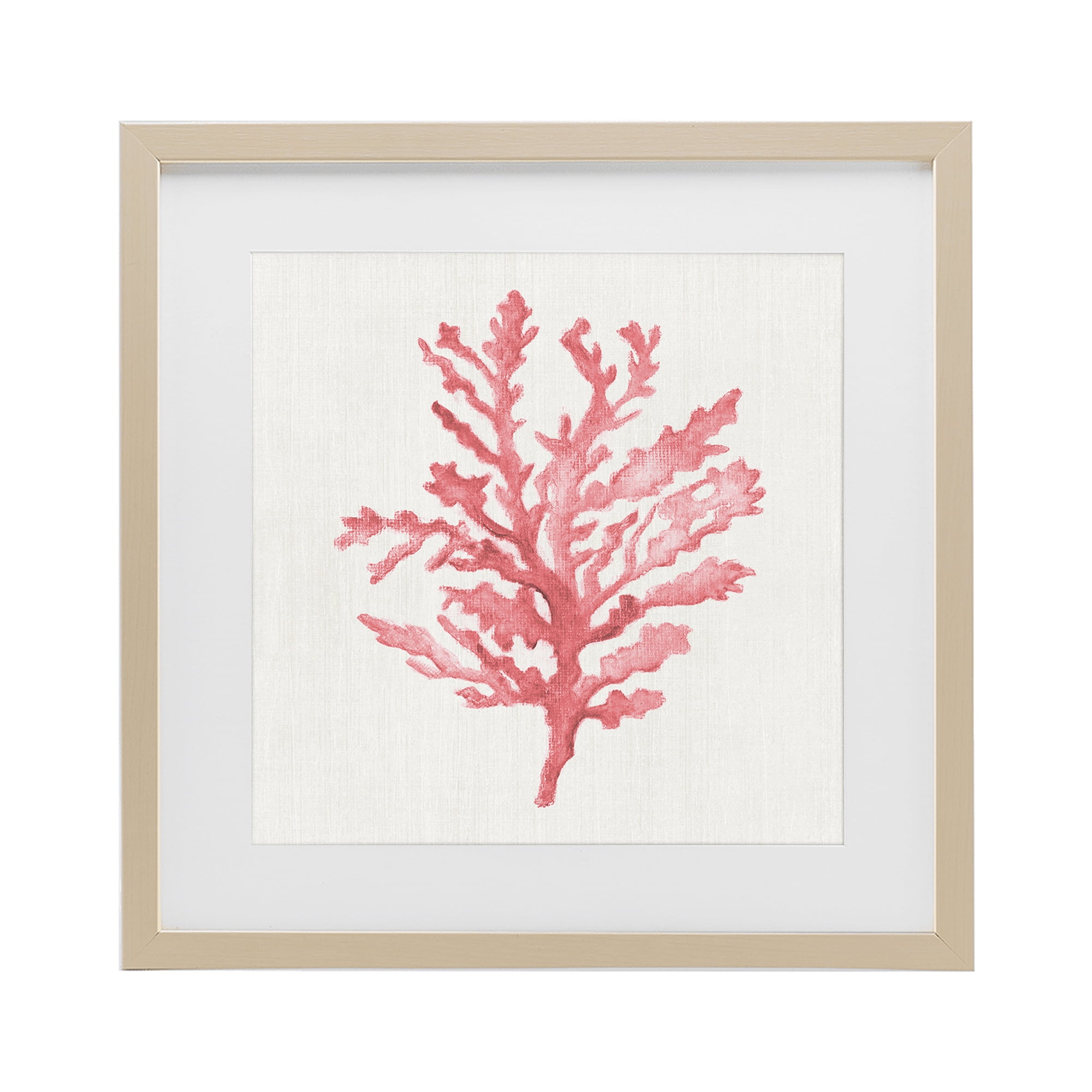 Stupell Industries Rosy Pink Coral Branch Birch Framed Print Under Glass, design by Janet Tava
