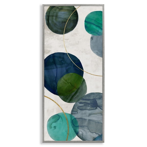 Stupell Industries Rotating Flow Geometrics Gray Framed Giclee Art design by Jacob Q, 30 x 13