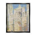 thumbnail image 1 of Stupell Industries Rouen Cathedral, West Facade Sunlight Claude Monet Painting Painting Jet Black Floating Framed Canvas Print Wall Art, Design by one1000paintings, 1 of 5