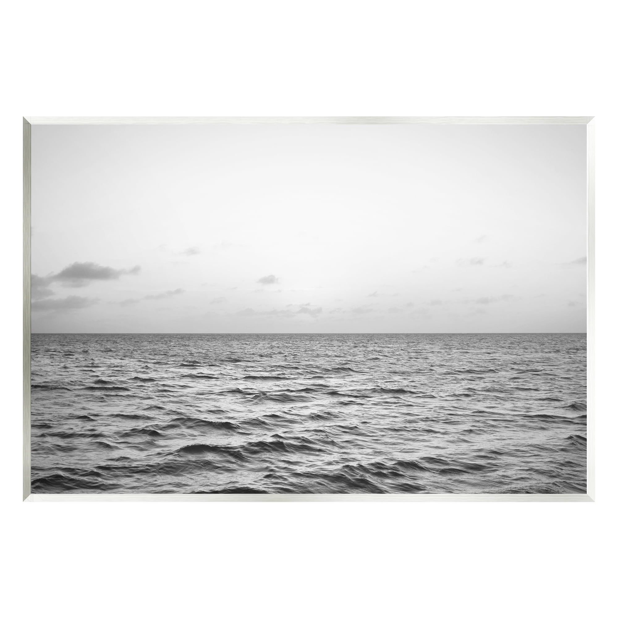 Stupell Industries Rough Grey Sea Waves Nature Photography Unframed Art Print Wall Art, 15 x 10
