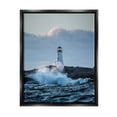 thumbnail image 1 of Stupell Industries Rough Sea Waves Photography Landscape Photography Black Floater Framed Canvas Art Print Wall Art, 25 x 31, 1 of 10