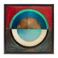 thumbnail image 1 of Stupell Industries Mid-Century Round Distressed Circle Black Floating Frame Canvas Art, 18 x 18, by Matthew Finger, 1 of 8