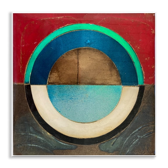 Stupell Industries Round Distressed Circle Wall Plaque Art, design by Matthew Finger