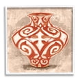 thumbnail image 1 of Stupell Industries Round Urn Modern Still Life Bold Red Pattern, 24 x 24,Design by Daphne Polselli, 1 of 5