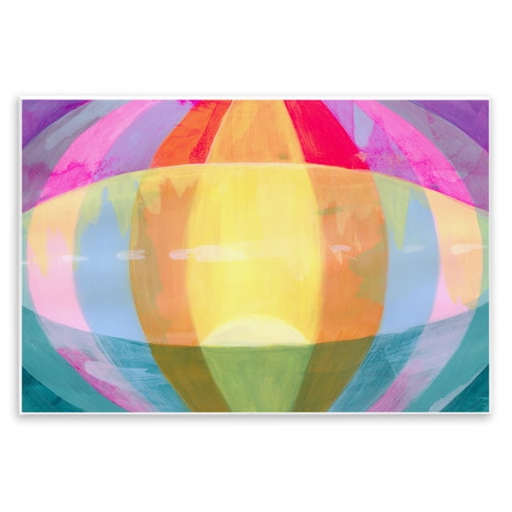 Stupell Industries Rounded Neon Flare Wall Plaque Art design by Grace Popp, 10 x 15