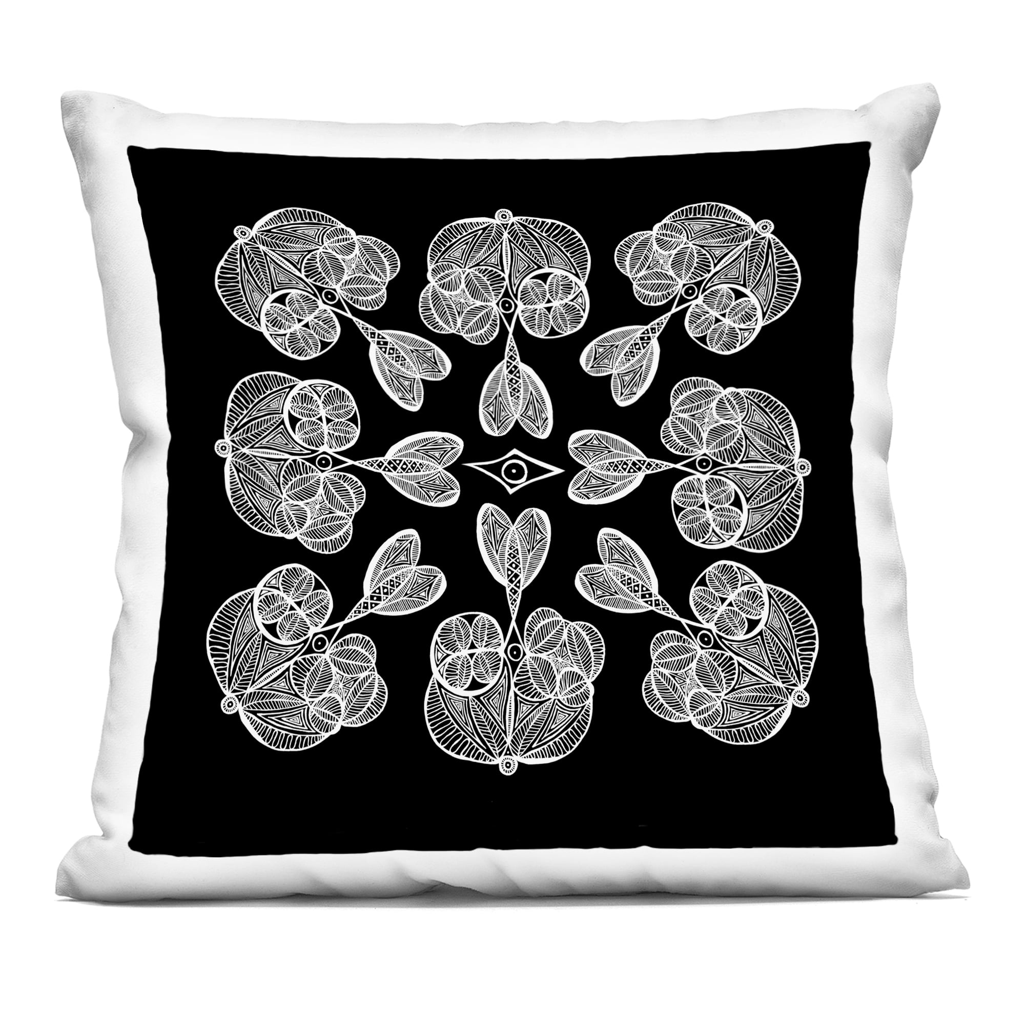 Stupell Industries Rounded Symmetry Elementals Decorative Printed Throw Pillow, design by El Perkin