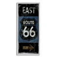 thumbnail image 1 of Stupell Industries Route 66 Highway Symbol Blue Right Arrow Directional, 13 x 30, Designed by Luke Wilson, 1 of 7