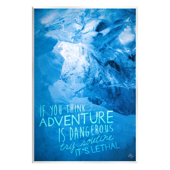Stupell Industries Routine Is Lethal Phrase Graphic Art Unframed Art Print Wall Art, Design by K. Kaufman