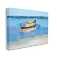 thumbnail image 1 of Stupell Industries Row Boat on Blue Coastal Shore Beach Landscape Canvas Wall Art, 16 x 20, Design by Craig Trewin Penny, 1 of 5