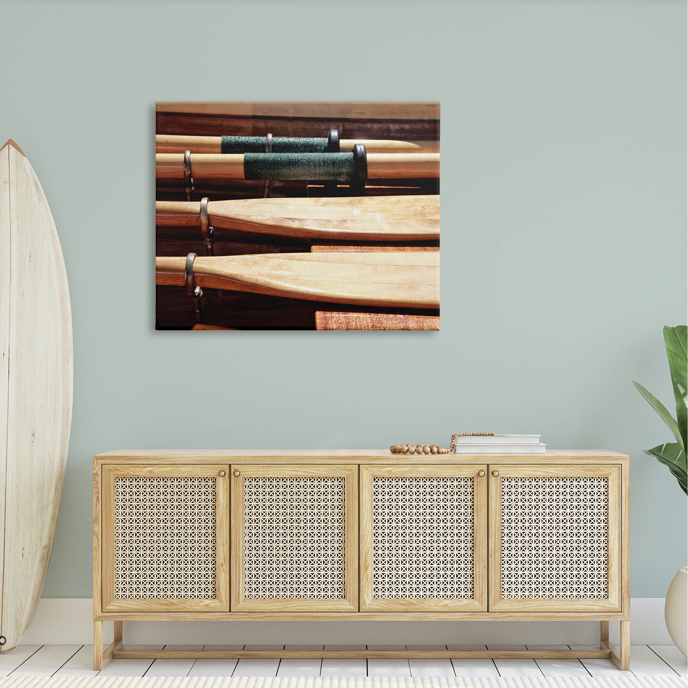 Stupell Industries Rowing Oars Photograph Photograph Gallery Wrapped Canvas Print Wall Art, Design by Savanah Plank