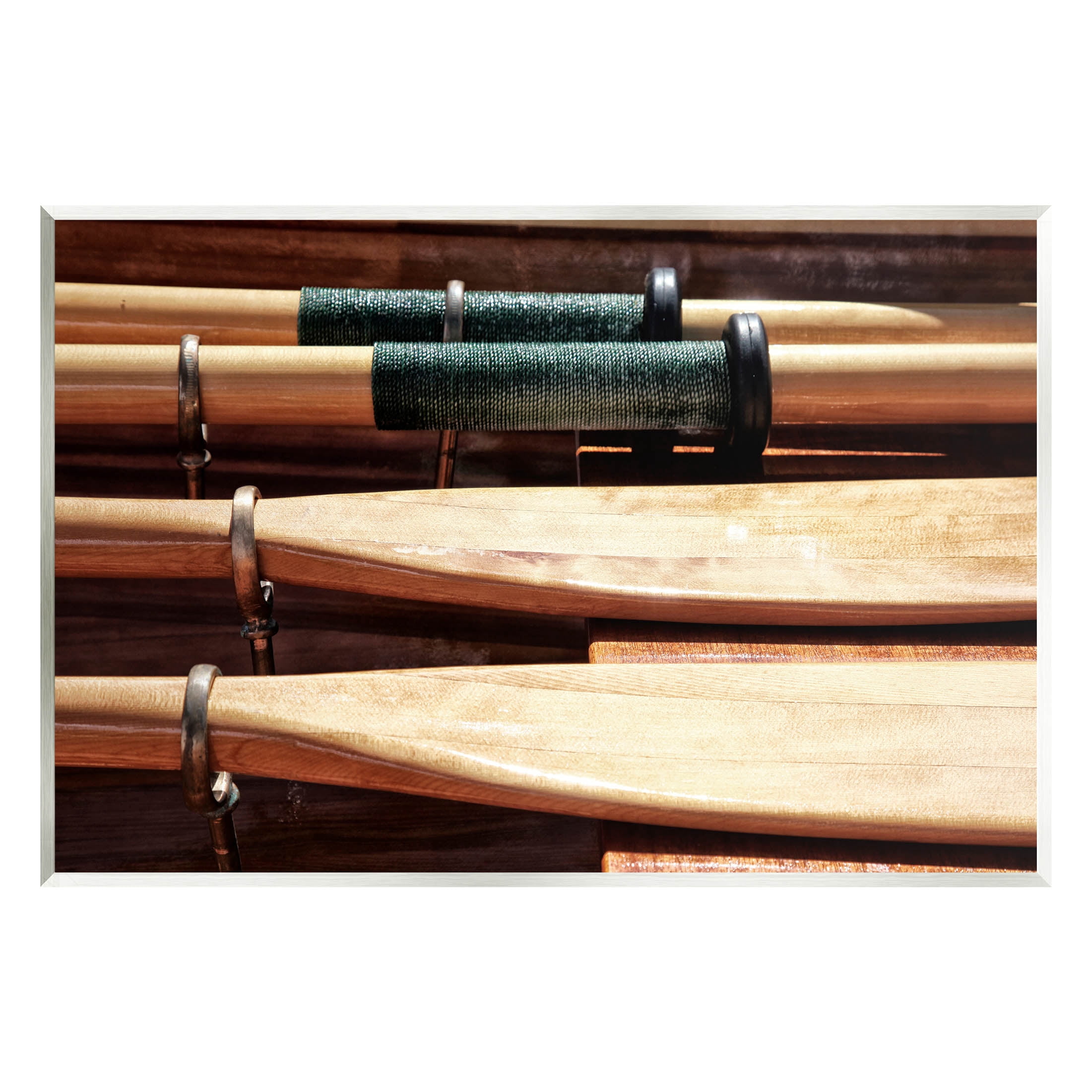 Stupell Industries Rowing Oars Photograph Photograph Unframed Art Print Wall Art, Design by Savanah Plank