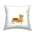 thumbnail image 1 of Stupell Industries Royal Corgi with Ribbon Decorative Printed Throw Pillow, 18 x 18, 1 of 8