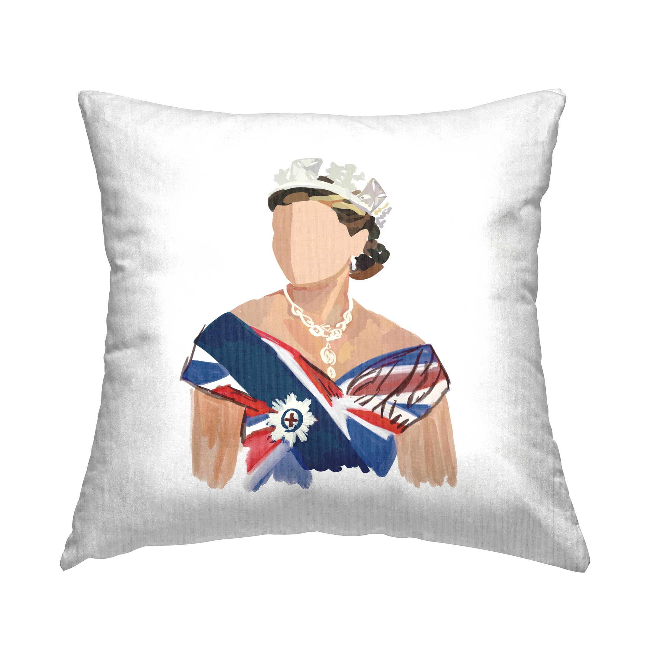 Stupell Industries Royal Fashion Portrait Printed Throw Pillow Design by Amelia Noyes