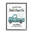 thumbnail image 1 of Stupell Industries Royal Flush Toilet Paper Co. Blue Farmhouse Truck, 24 x 30, Design by Lettered and Lined, 1 of 7